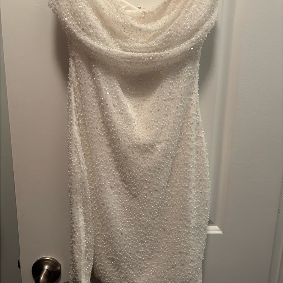 Windsor Dresses & Skirts - Windsor Strapless White Beaded Dress